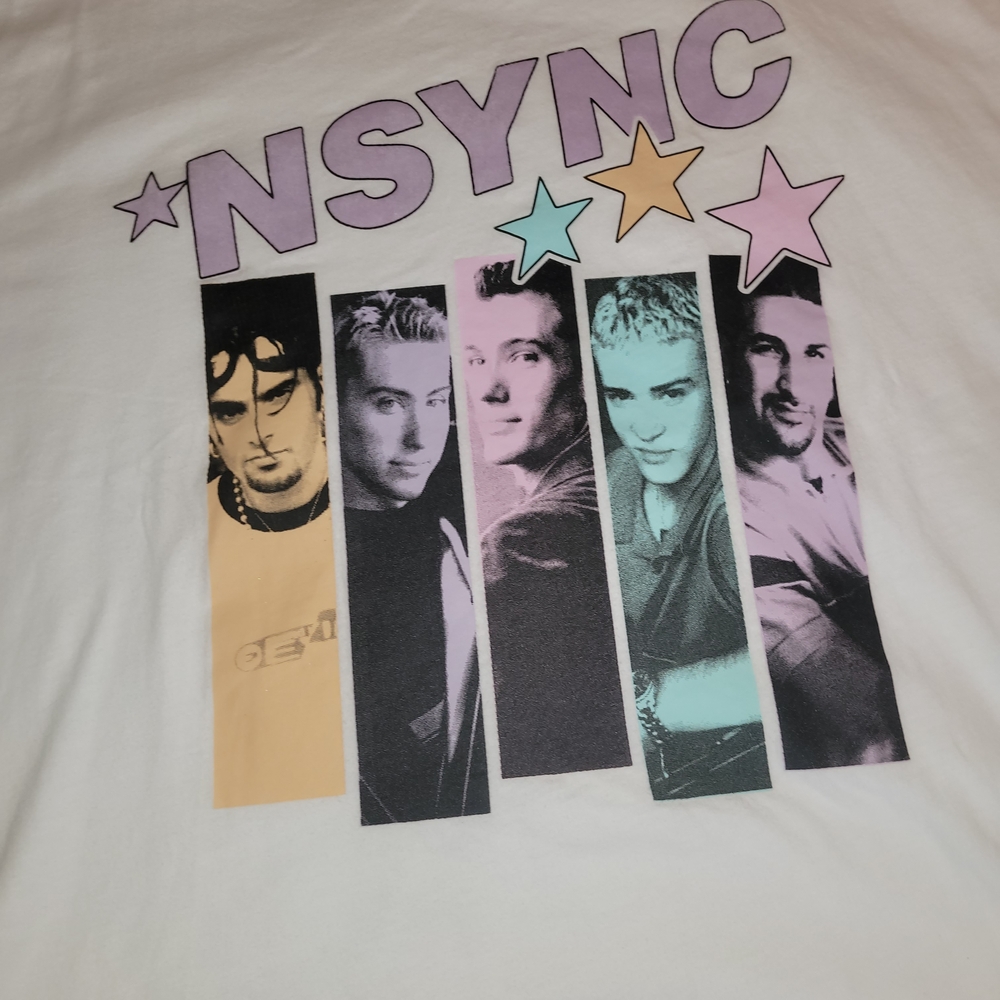NSYNC White Graphic Tee